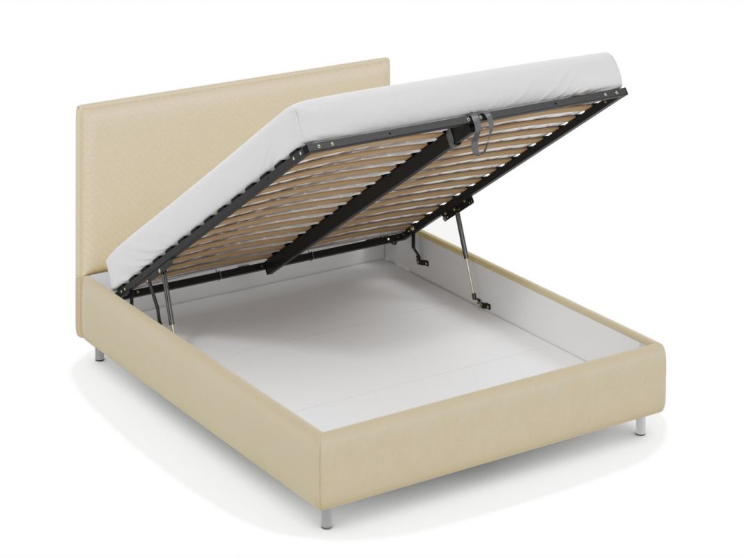 Кровать с подъемным механизмом MOON 1156 Arona цвет бежевый,желтый (фото 305051)