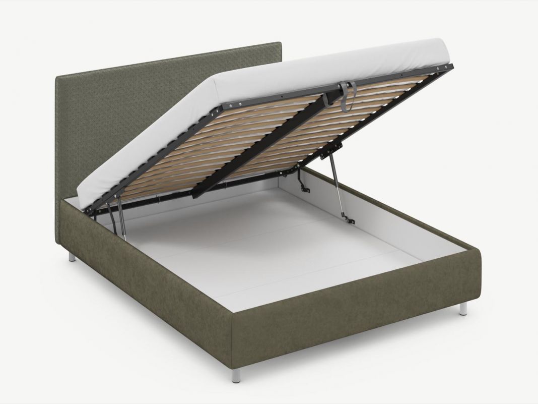 Кровать с подъемным механизмом MOON 1156 Arona цвет коричневый,серый (фото 305766)