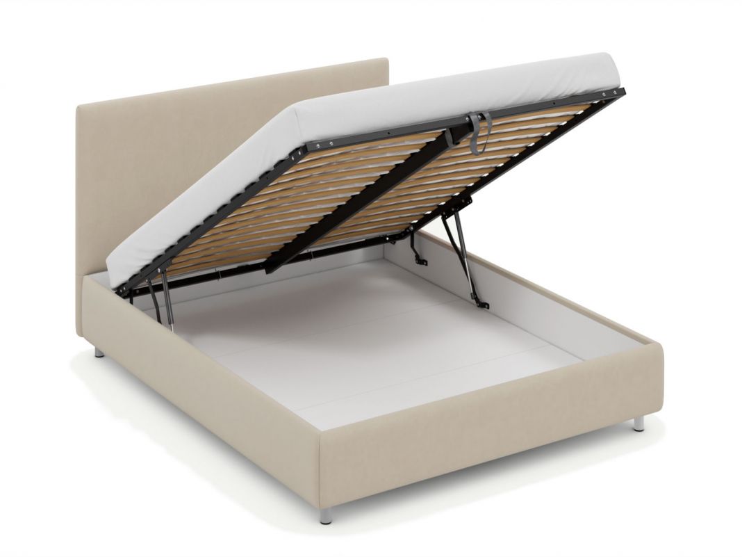 Кровать с подъемным механизмом MOON 1156 Arona цвет бежевый (фото 306064)
