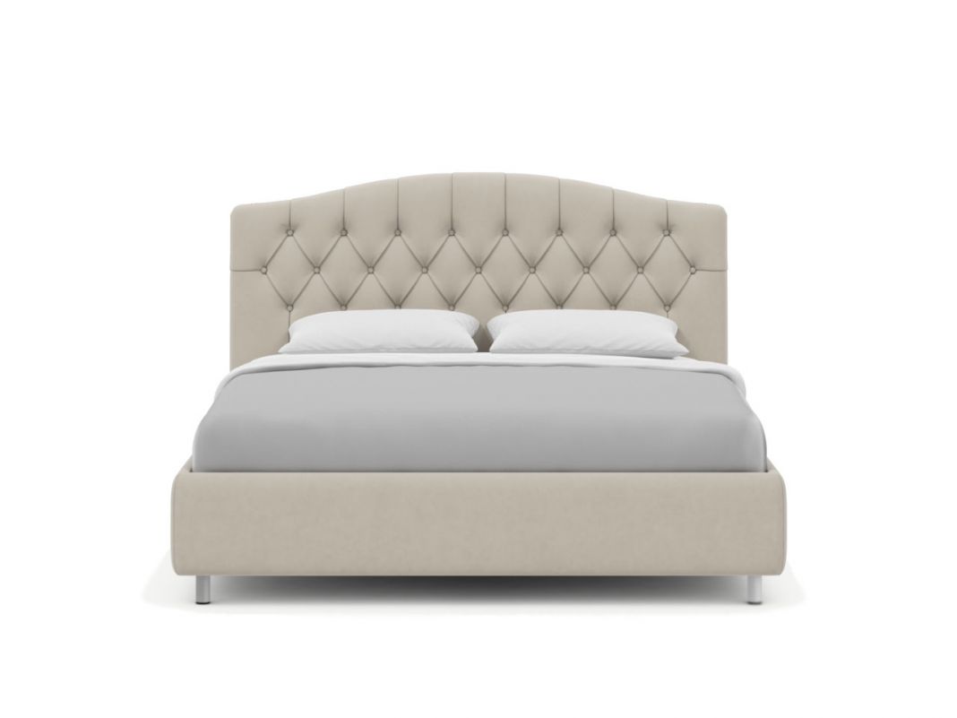 Кровать с подъемным механизмом MOON 1157 цвет бежевый (фото 312069)