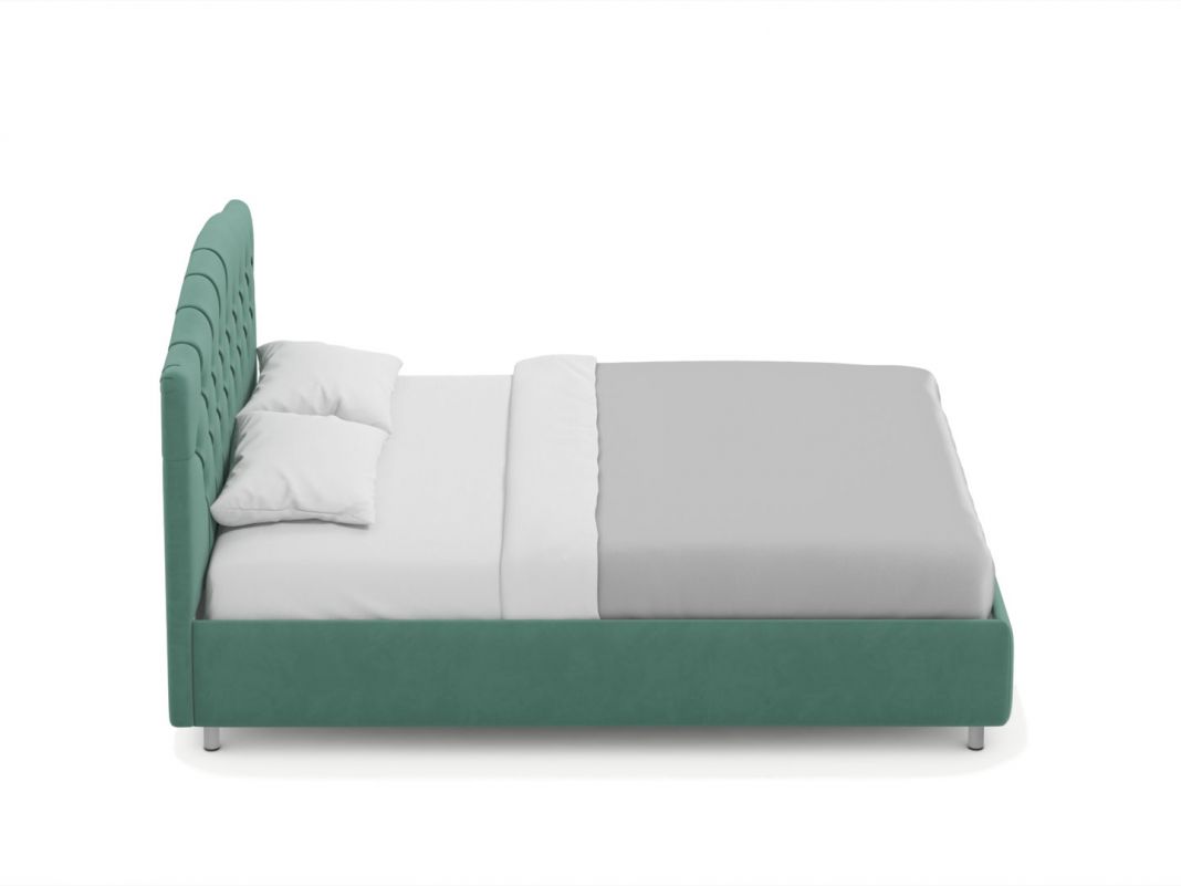 Кровать с подъемным механизмом MOON 1157 цвет зеленый (фото 312906)