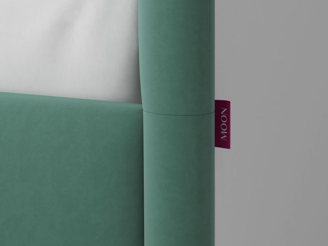 Кровать с подъемным механизмом MOON 1157 цвет зеленый (фото 312914)