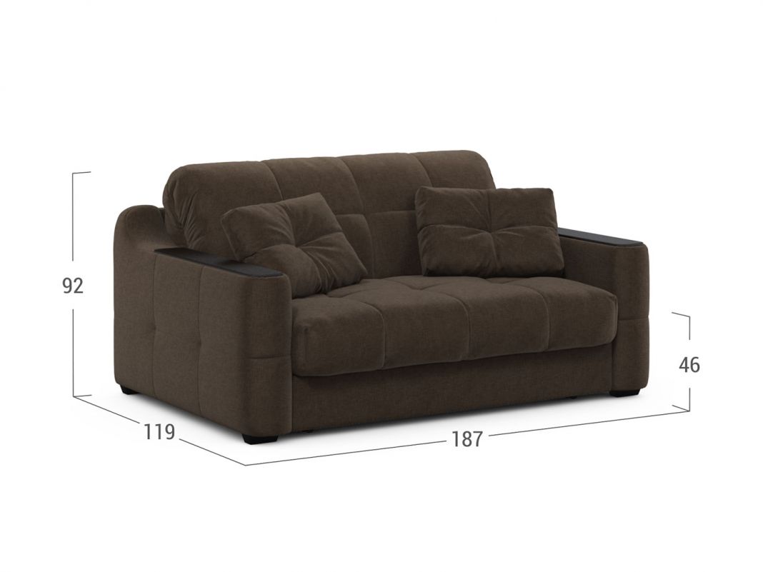 Диван MOON 116 цвет коричневый (фото 317714)