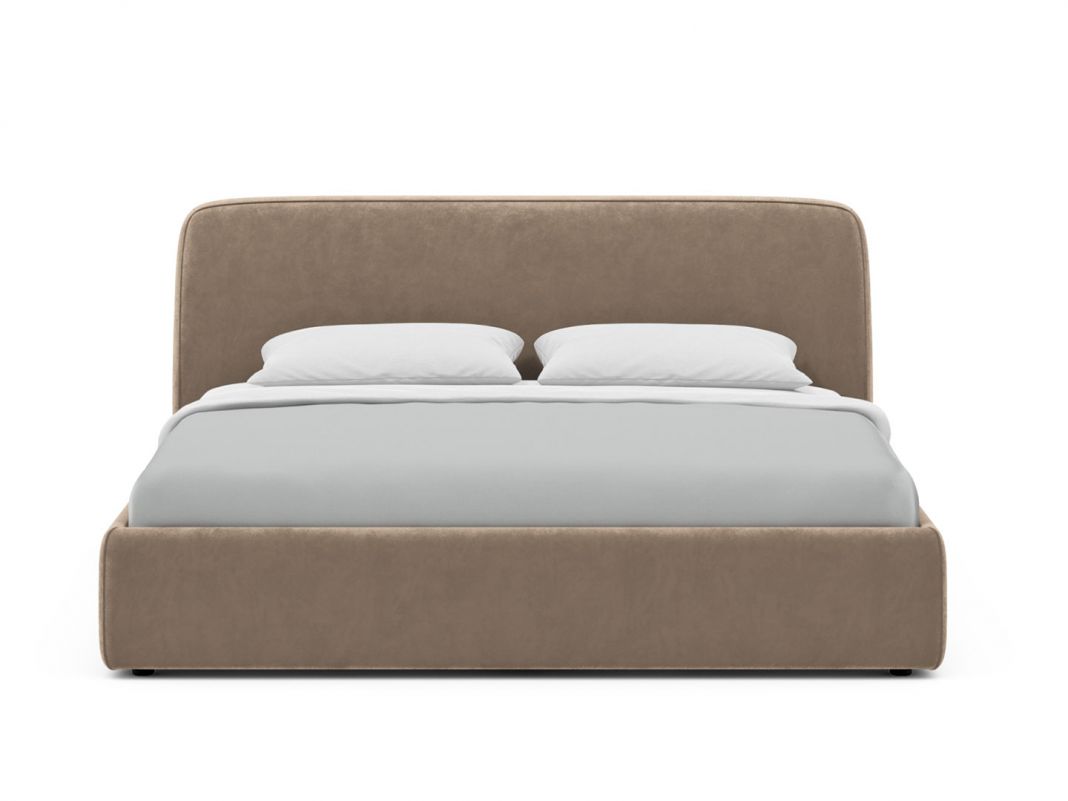 Кровать с подъёмным механизмом MOON 1008 цвет бежевый,коричневый (фото 321678)