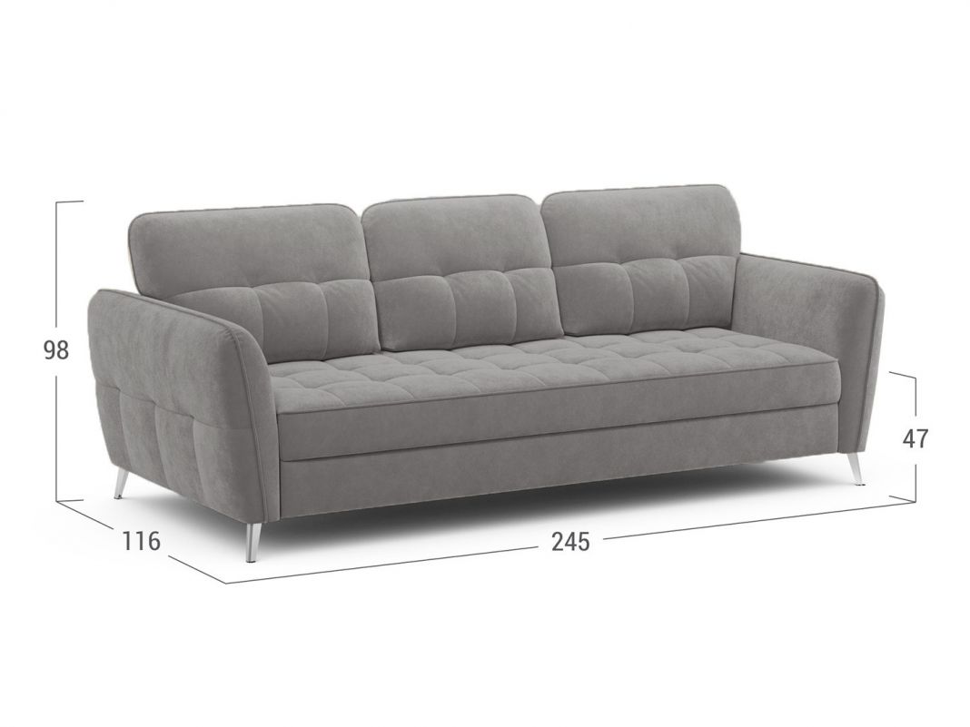 Диван MOON 175 цвет серый (фото 321099)