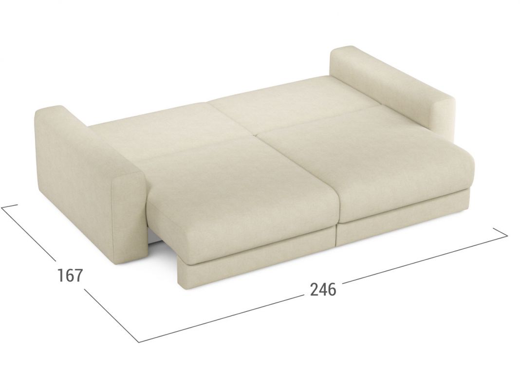 Диван MOON 007 цвет белый,бежевый (фото 321585)