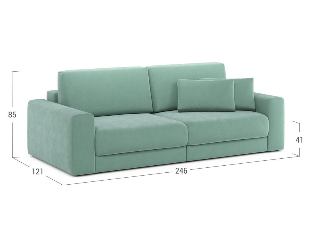 Диван MOON 007 цвет зеленый,мята (фото 321598)