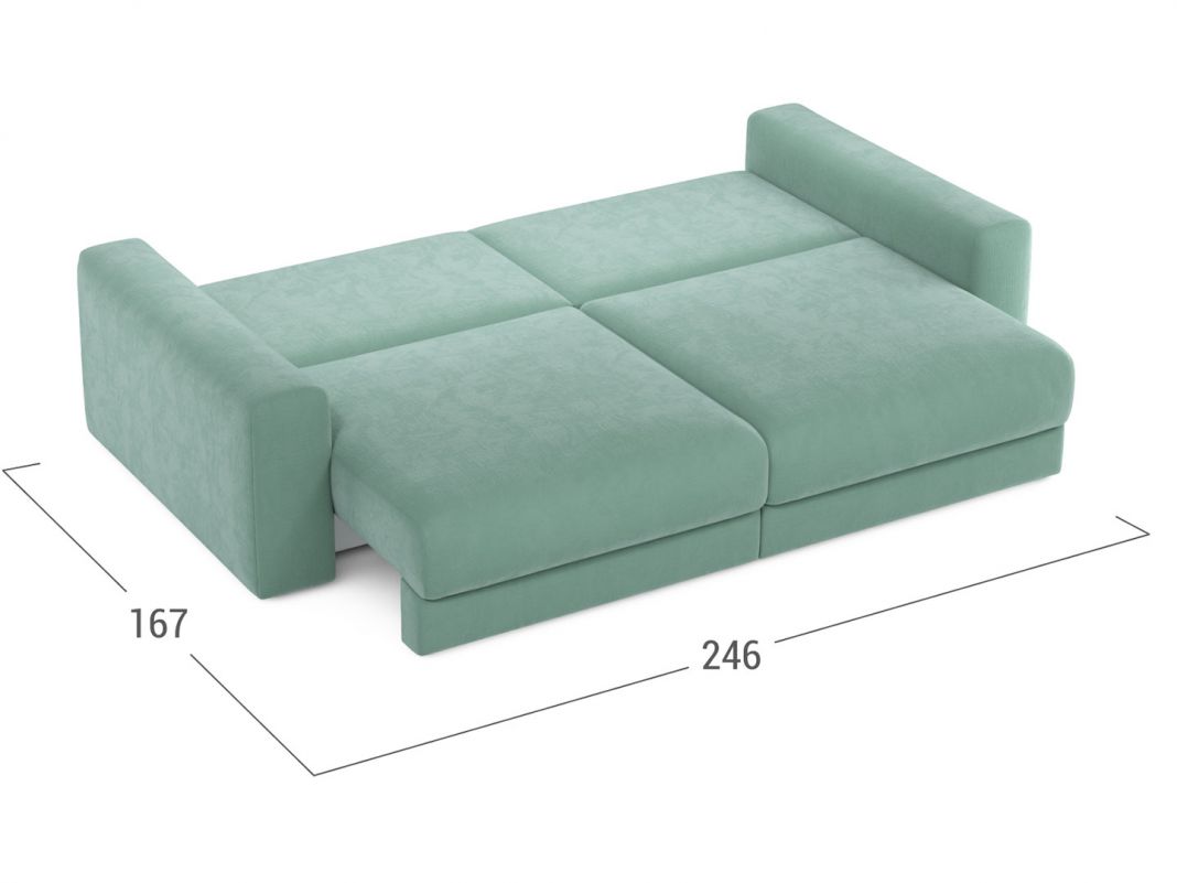 Диван MOON 007 цвет зеленый,мята (фото 321600)