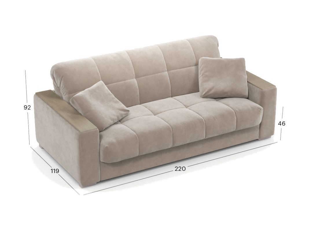 Диван MOON 107 цвет бежевый (фото 321902)