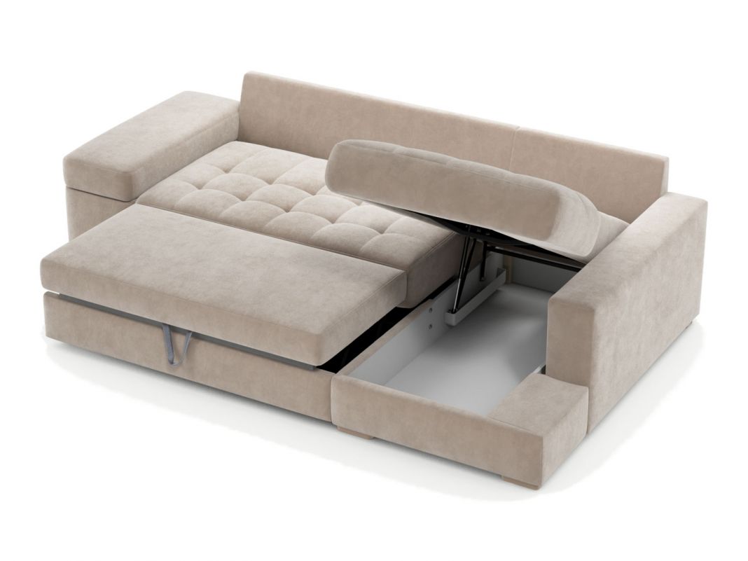 Угловой диван MOON 107 цвет бежевый (фото 322201)