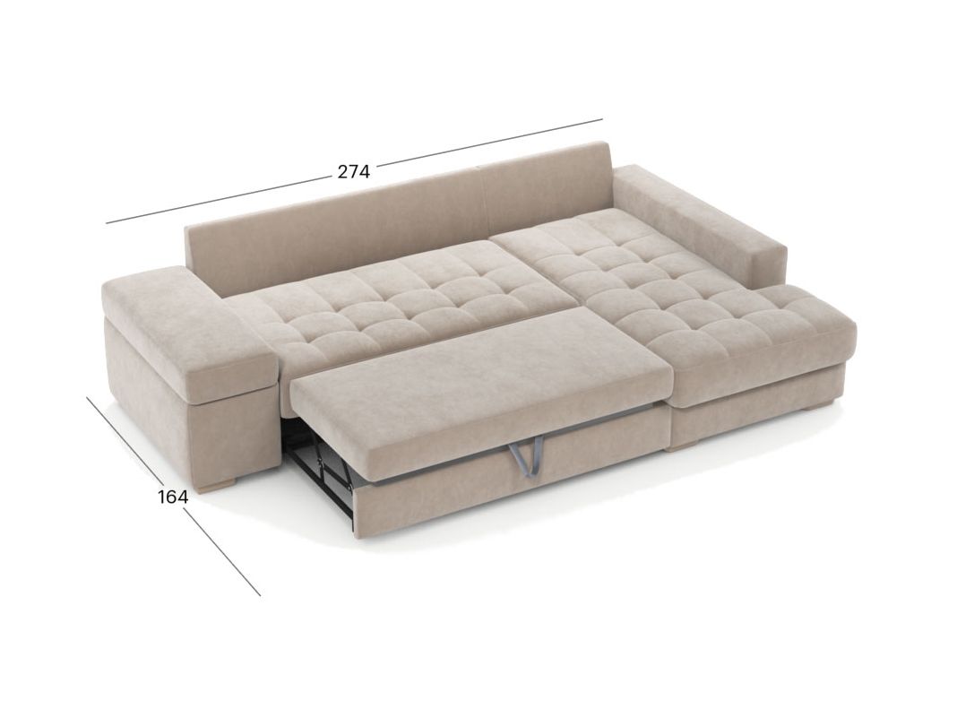 Угловой диван MOON 107 цвет бежевый (фото 322204)