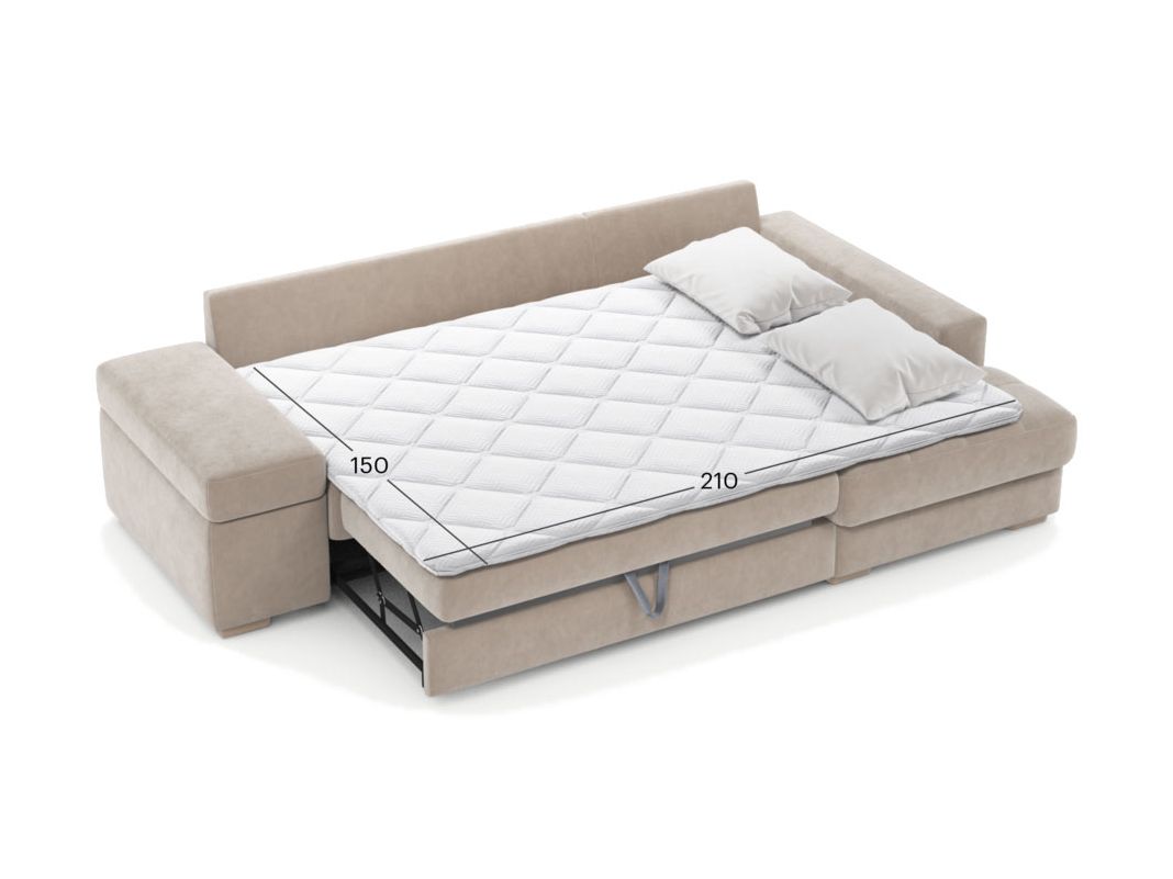 Угловой диван MOON 107 цвет бежевый (фото 322205)