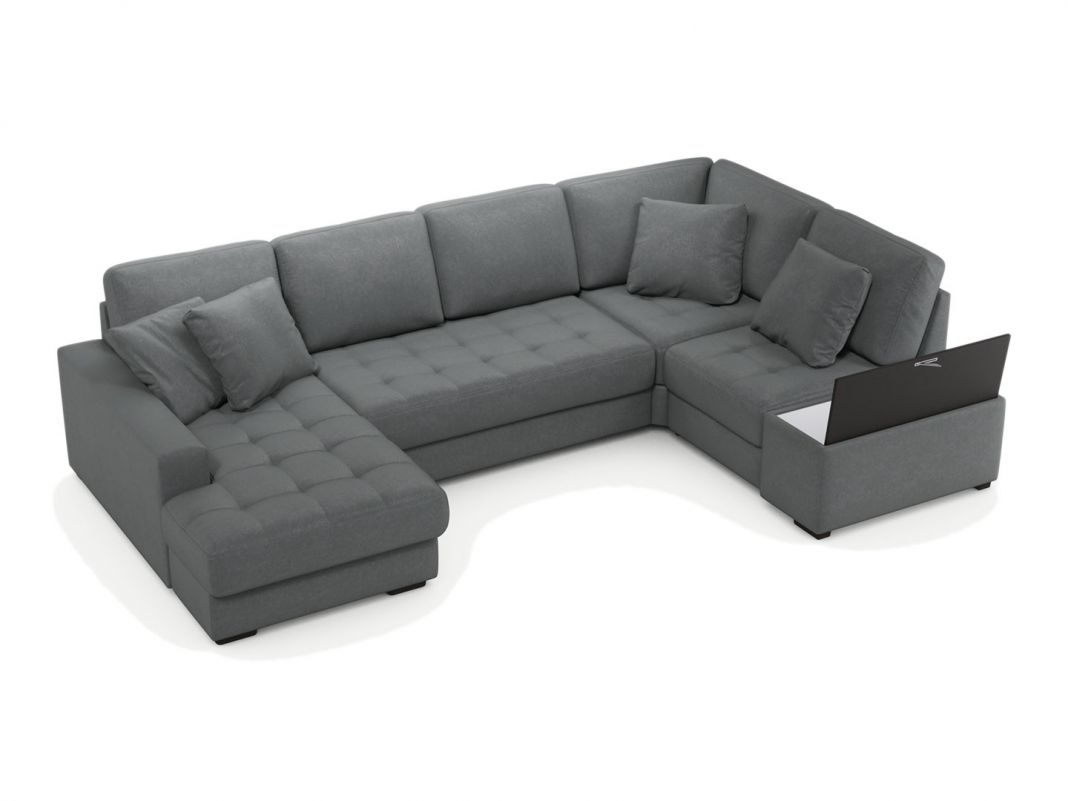 Угловой диван MOON 107 цвет серый (фото 322258)