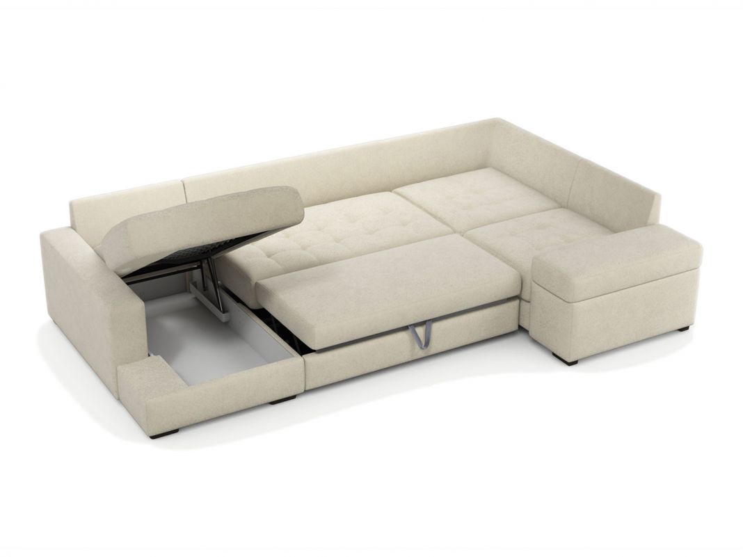 Угловой диван MOON 107 цвет бежевый (фото 322287)