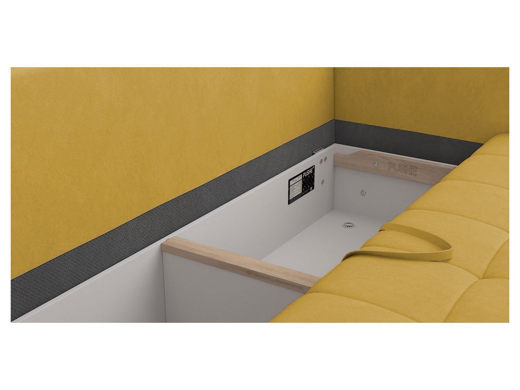 Диван Бейкер 2 цвет желтый (фото 323203)