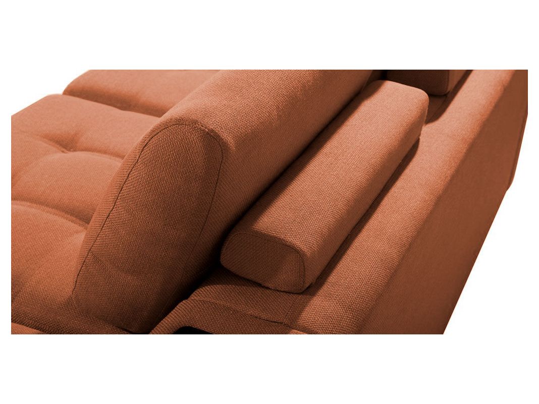 Угловой диван Бруно цвет красный,рыжый (фото 13689)