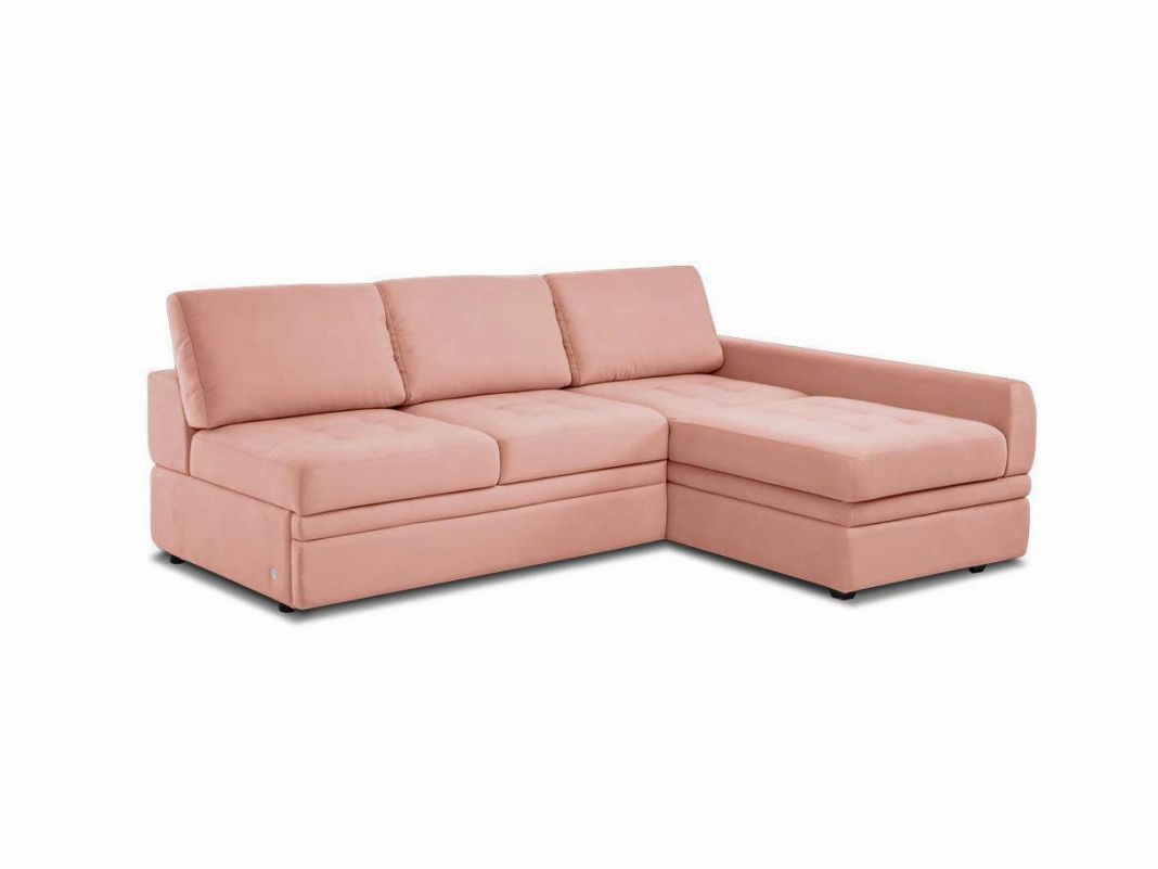 Угловой диван Бруно цвет красный,розовый (фото 112494)