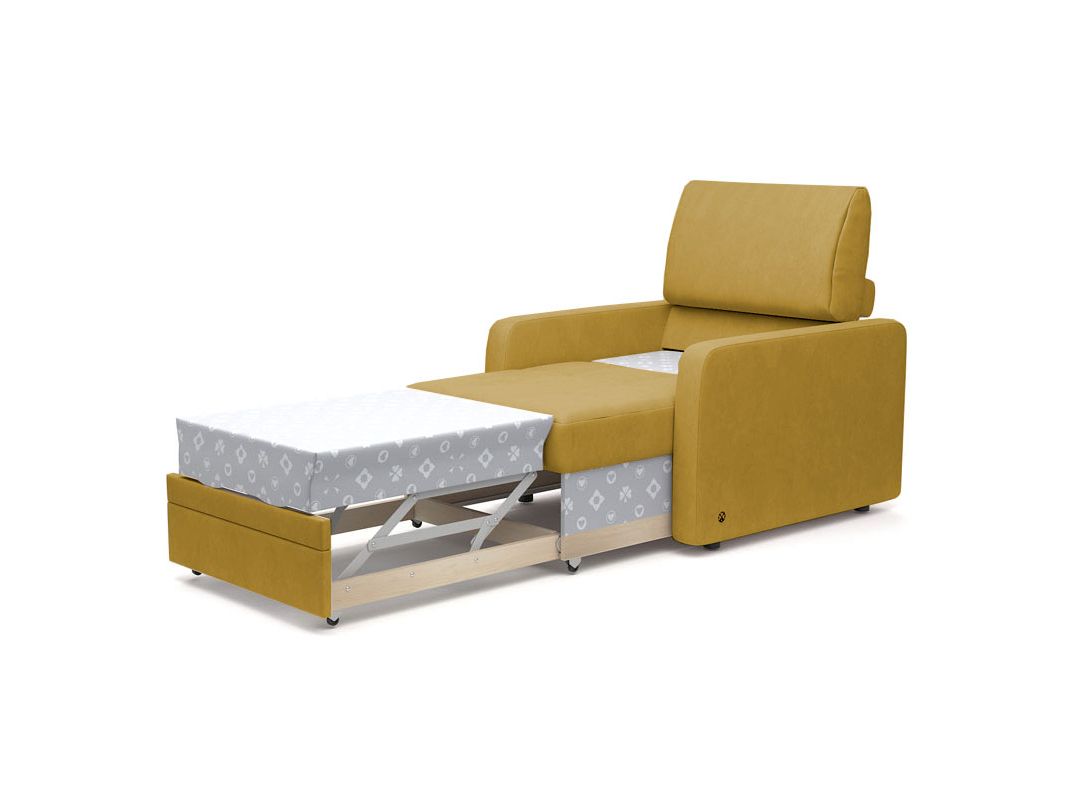 Кресло-кровать Бруно цвет желтый (фото 323958)