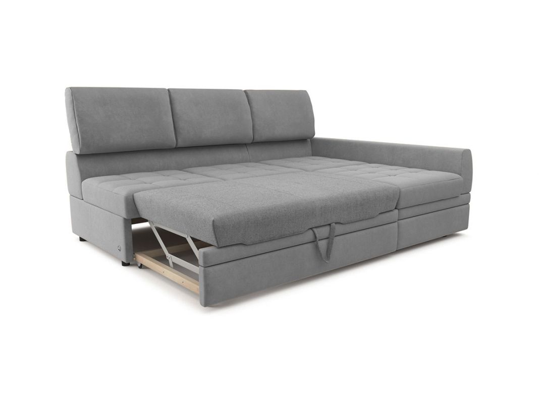 Угловой диван Бруно цвет серый (фото 324165)