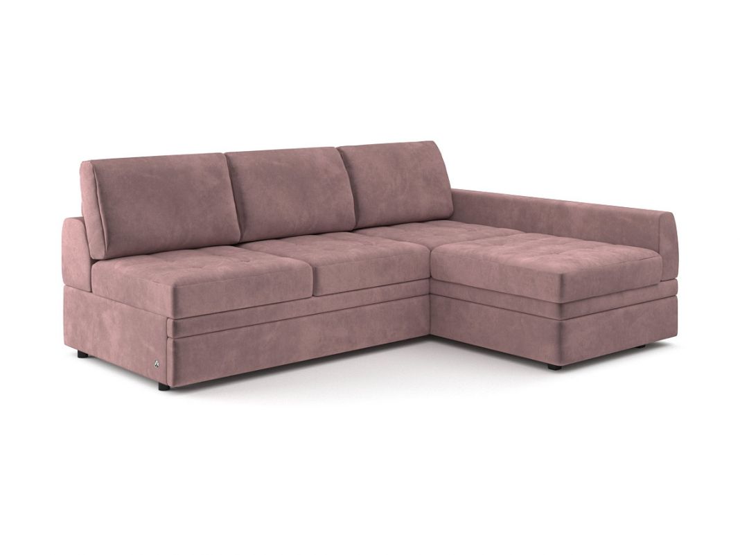 Угловой диван Бруно цвет розовый (фото 324195)