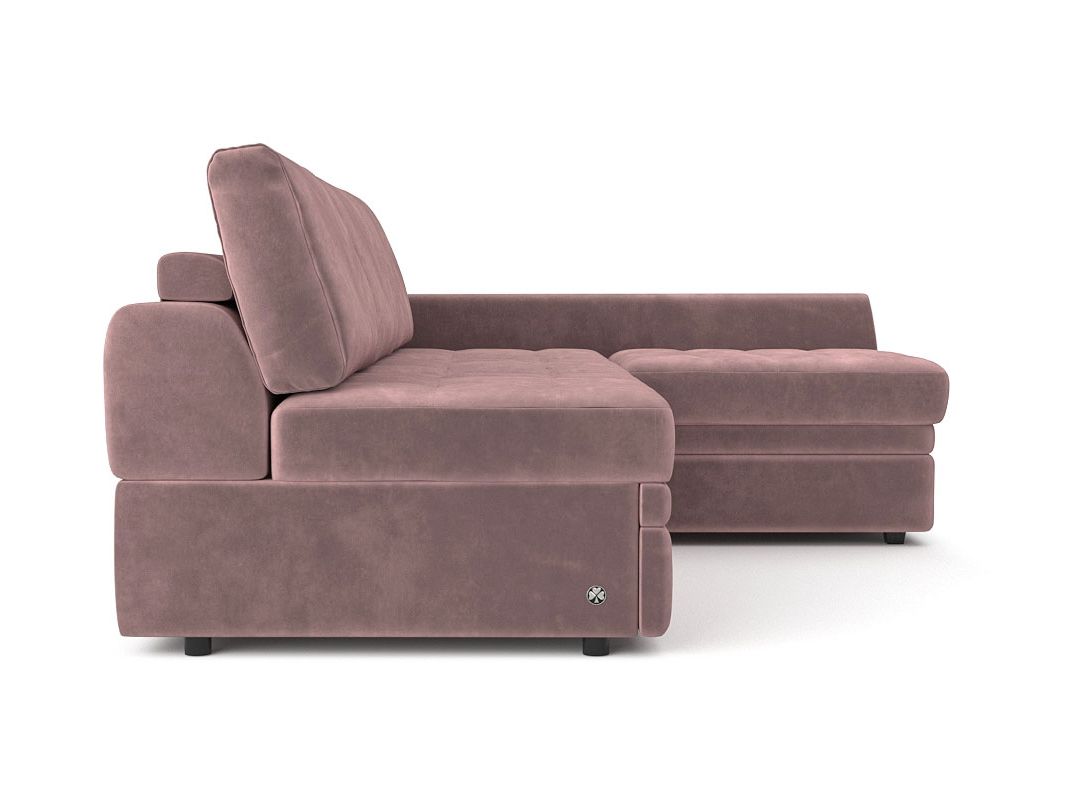 Угловой диван Бруно цвет розовый (фото 324196)