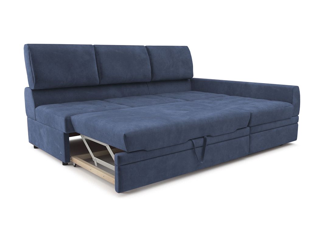 Угловой диван Бруно цвет синий (фото 324228)