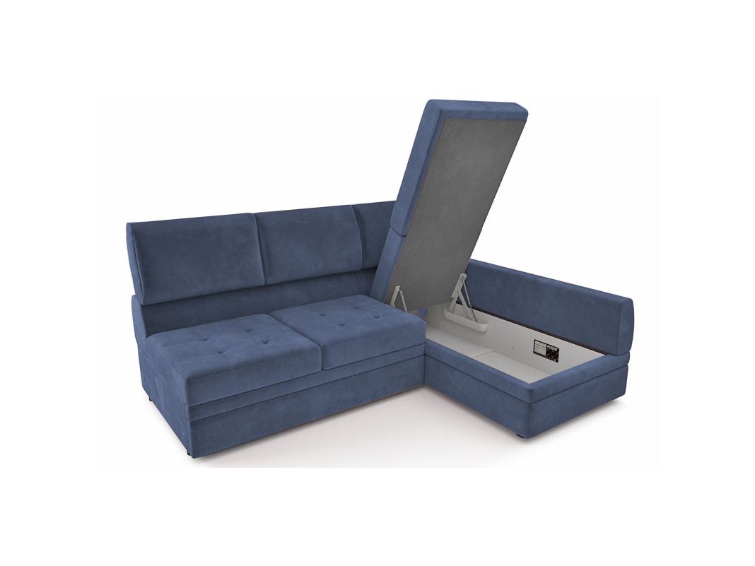 Угловой диван Бруно цвет синий (фото 324229)