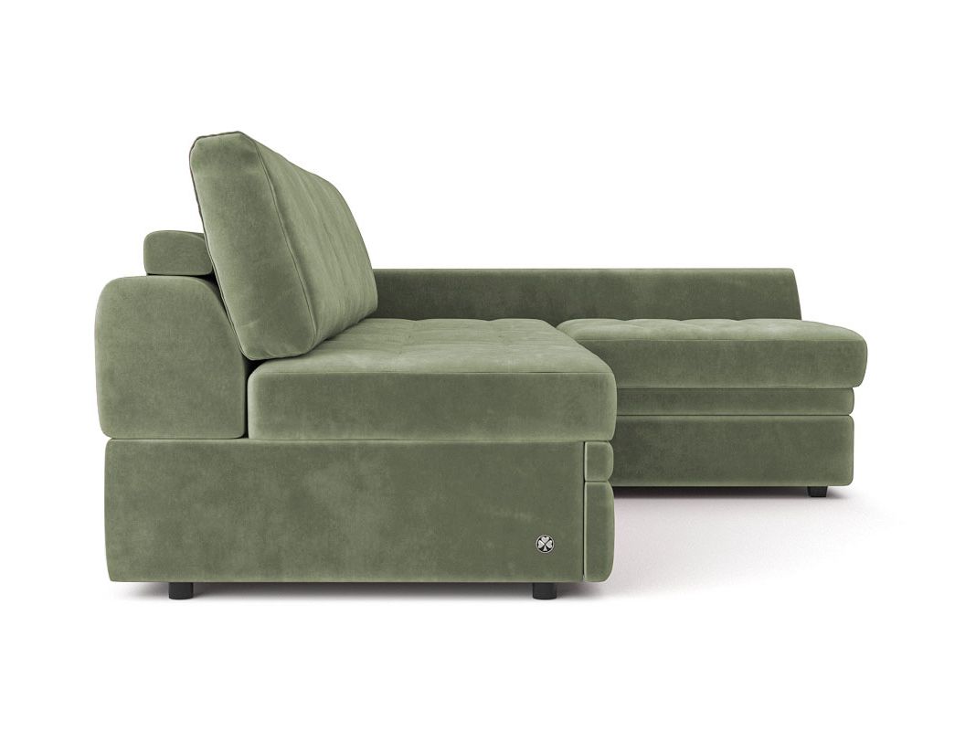 Угловой диван Бруно цвет зеленый,оливковый (фото 324256)