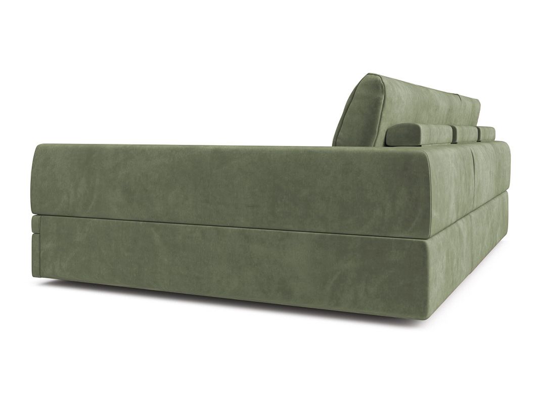 Угловой диван Бруно цвет зеленый,оливковый (фото 324257)