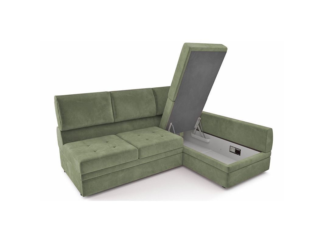 Угловой диван Бруно цвет зеленый,оливковый (фото 324259)