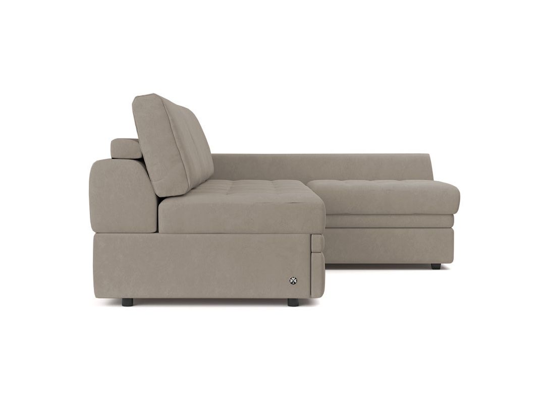 Угловой диван Бруно цвет бежевый,коричневый (фото 324317)