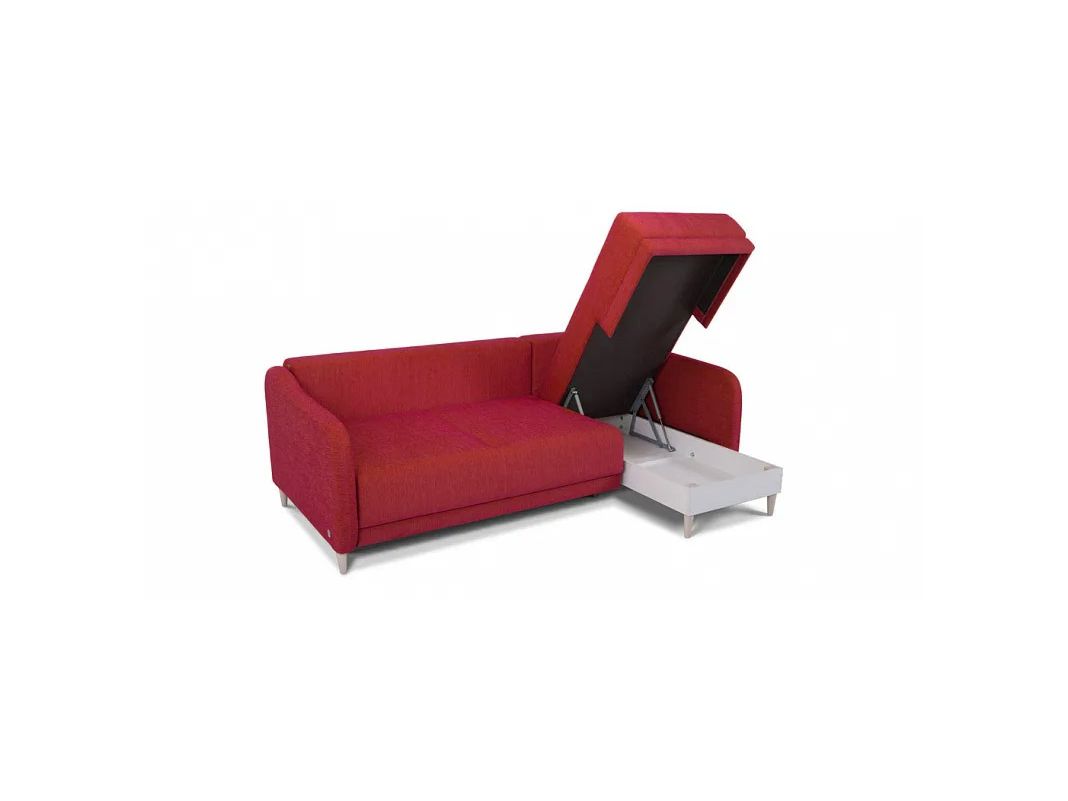 Угловой диван Бьерг цвет красный,бордовый (фото 155981)