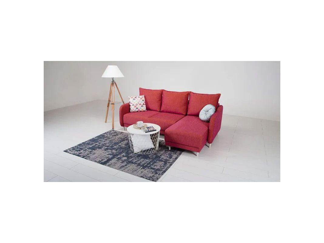 Угловой диван Бьерг цвет красный,бордовый (фото 155982)