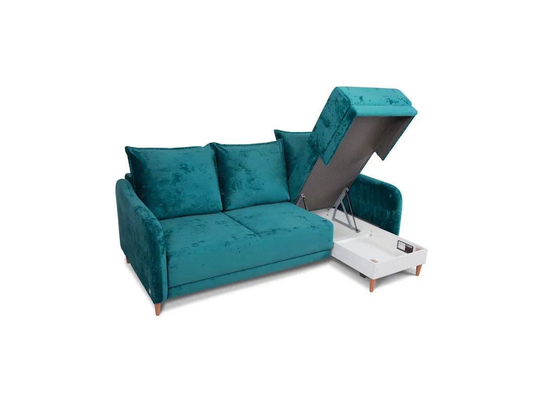 Угловой диван Бьерг цвет зеленый (фото 170707)