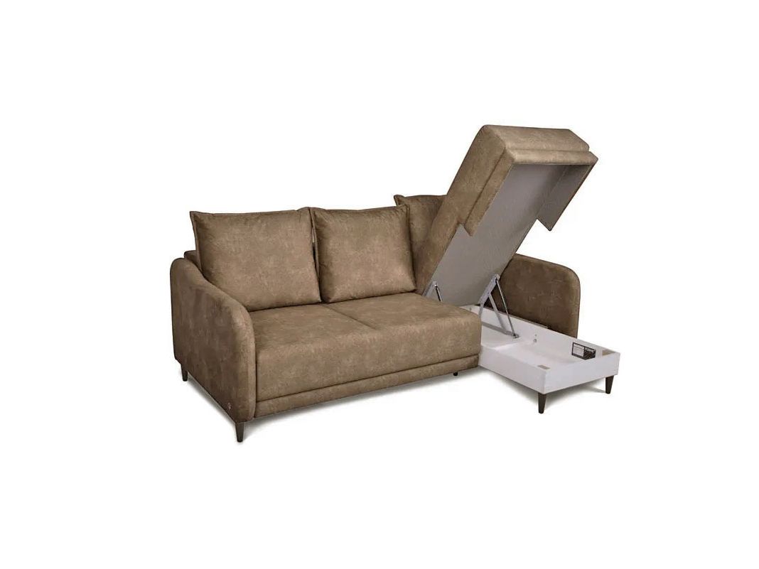 Угловой диван Бьерг цвет коричневый (фото 175260)