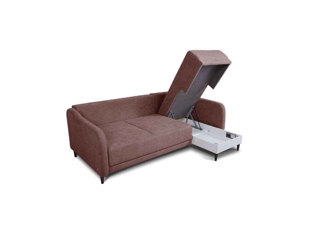 Угловой диван Бьерг цвет коричневый (фото 185613)