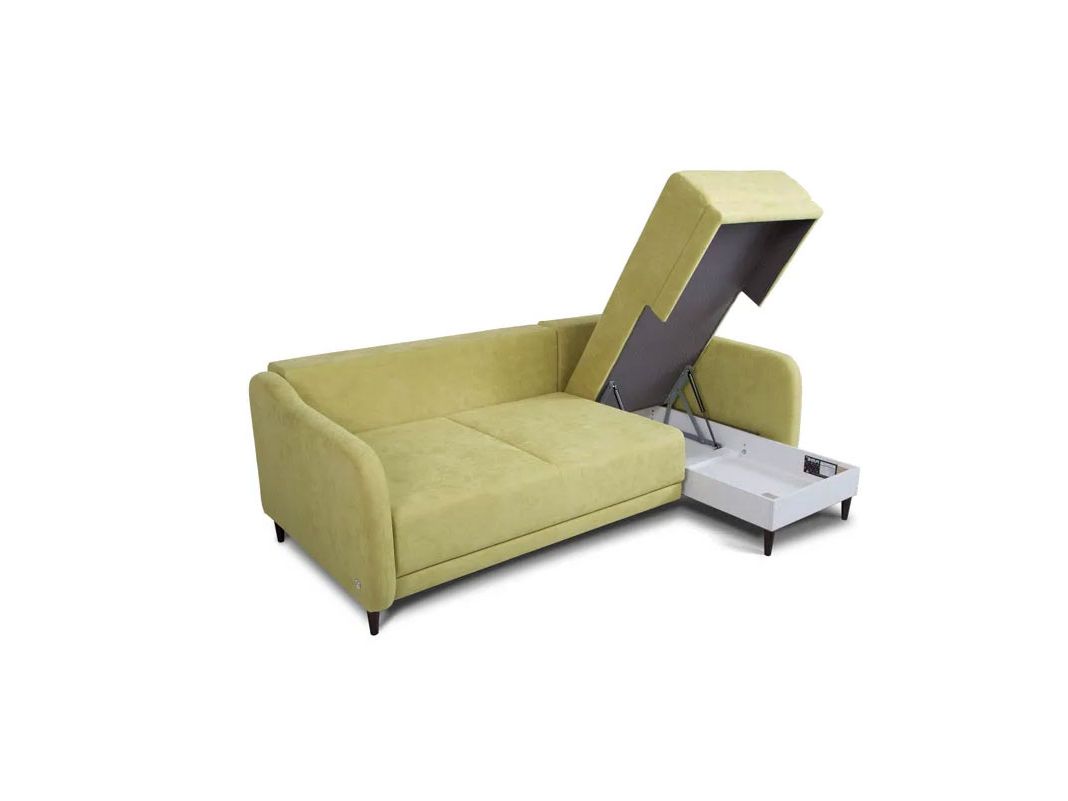 Угловой диван Бьерг цвет зеленый (фото 185648)