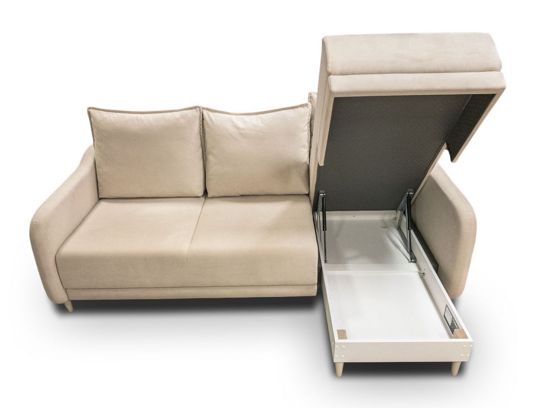 Угловой диван Бьерг цвет бежевый (фото 185713)