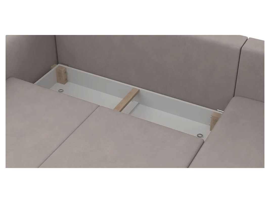 Угловой диван Бьерг цвет бежевый (фото 271265)