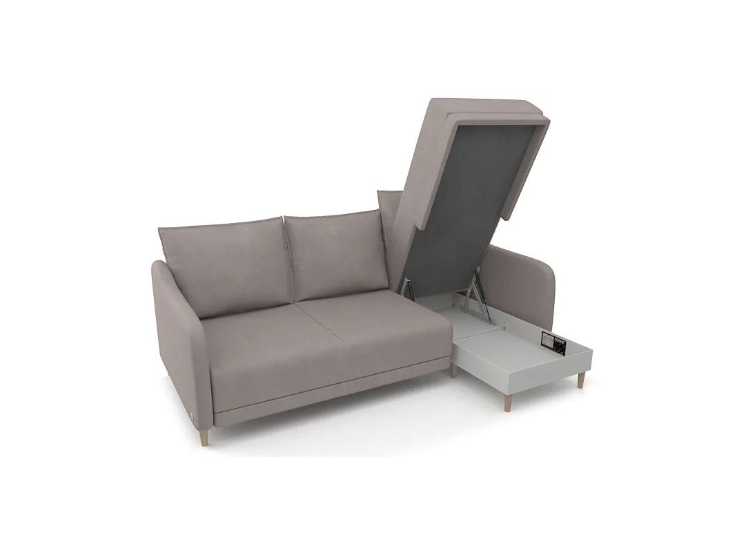 Угловой диван Бьерг цвет бежевый (фото 271266)