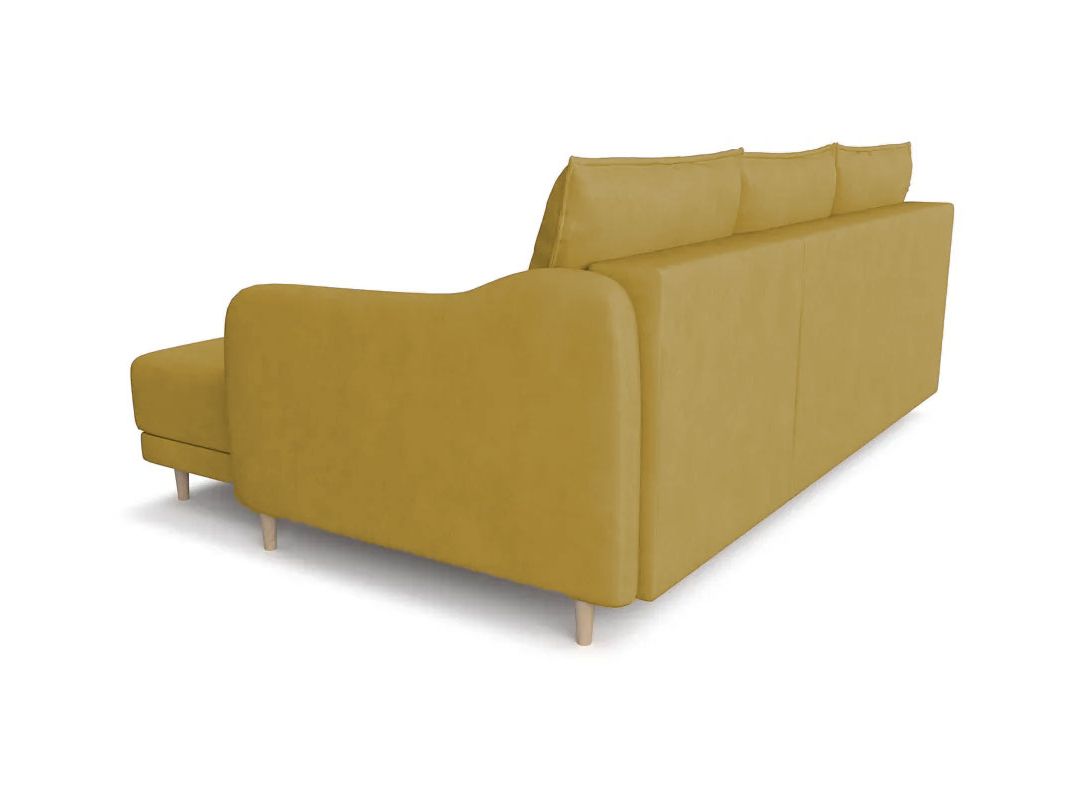 Угловой диван Бьерг цвет желтый (фото 271340)