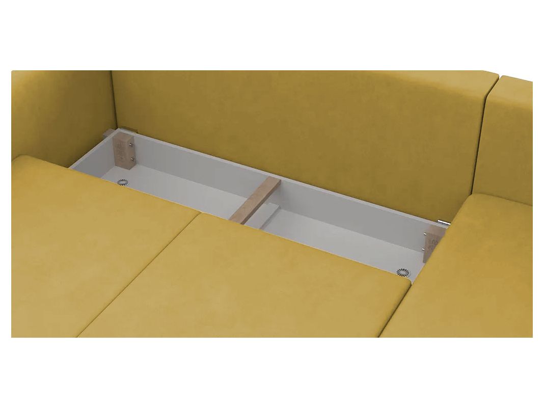 Угловой диван Бьерг цвет желтый (фото 271342)