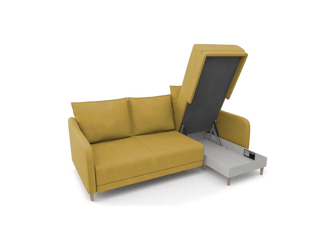 Угловой диван Бьерг цвет желтый (фото 271343)