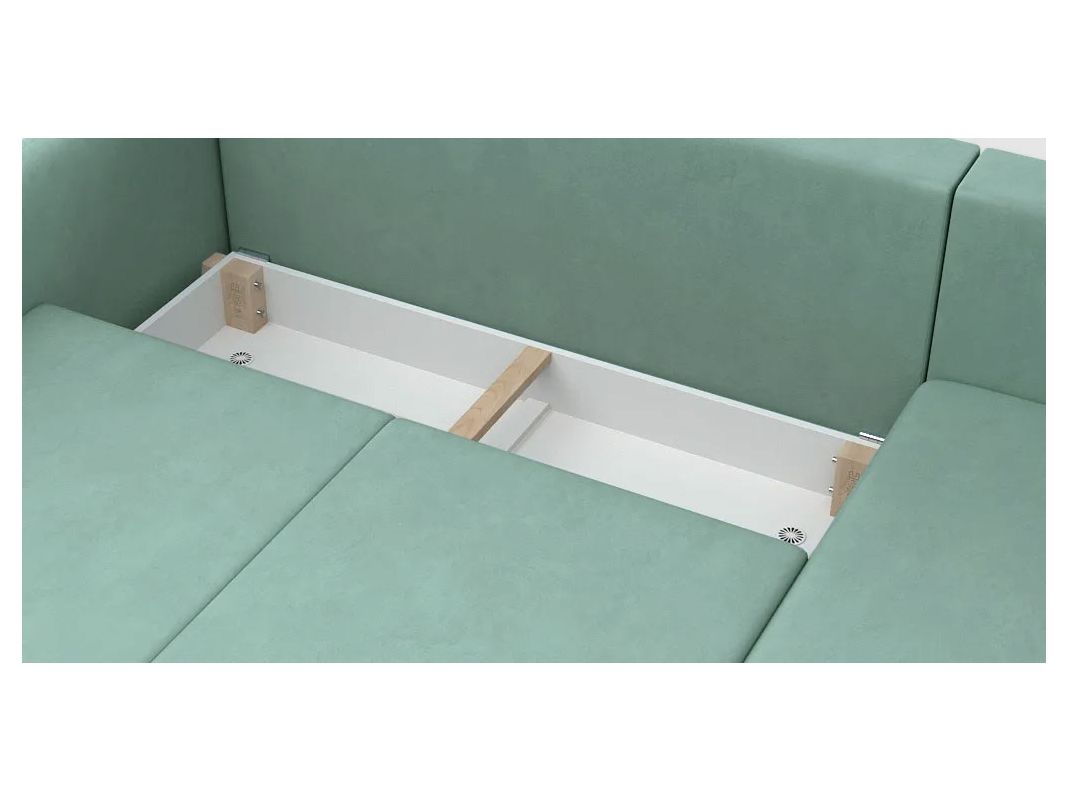 Угловой диван Бьерг цвет зеленый (фото 271399)