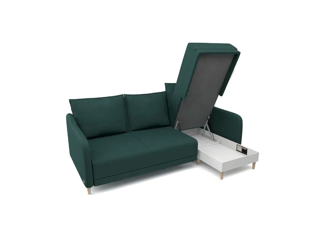 Угловой диван Бьерг цвет зеленый (фото 271454)