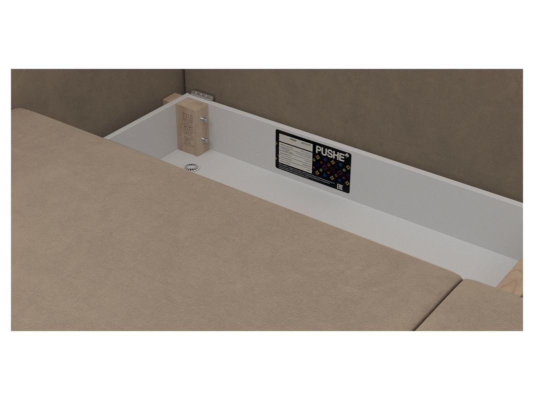 Диван Бьерг цвет бежевый,коричневый (фото 324515)