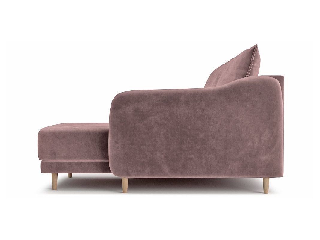 Угловой диван Бьерг цвет розовый (фото 324566)