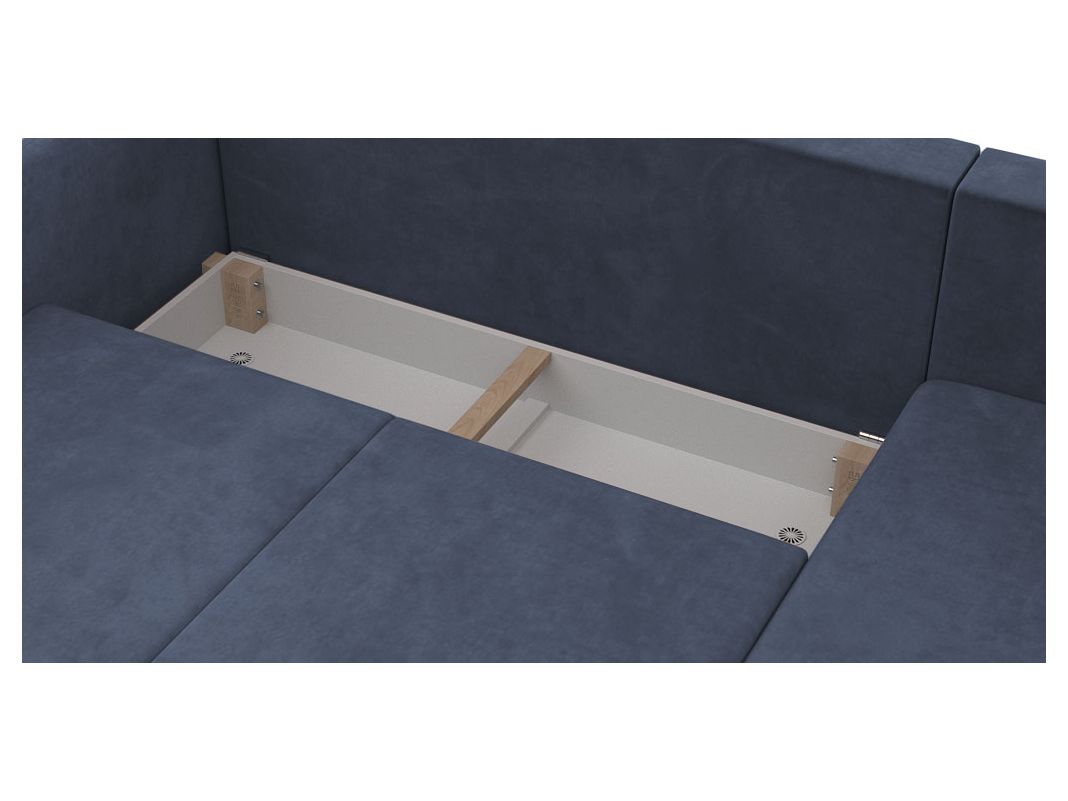 Угловой диван Бьерг цвет синий (фото 324605)