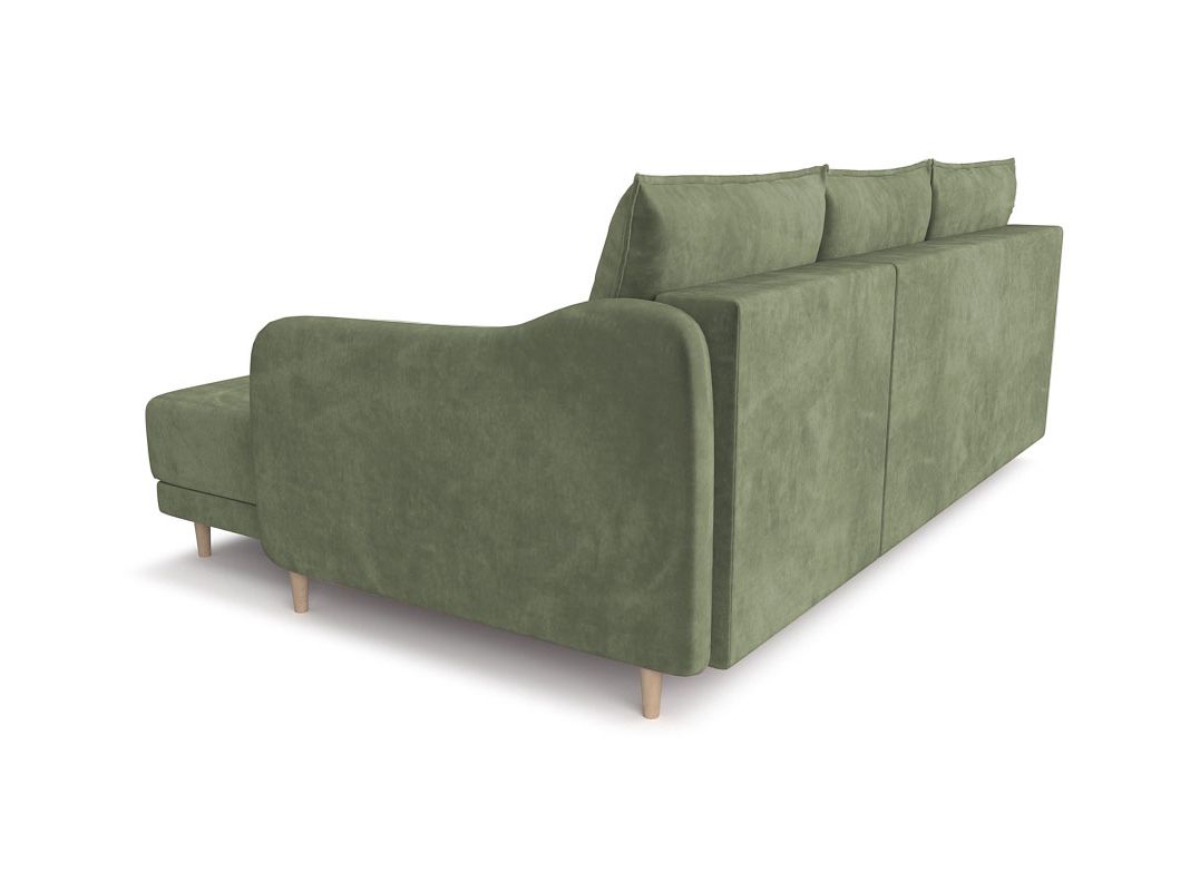 Угловой диван Бьерг цвет зеленый,оливковый (фото 324637)