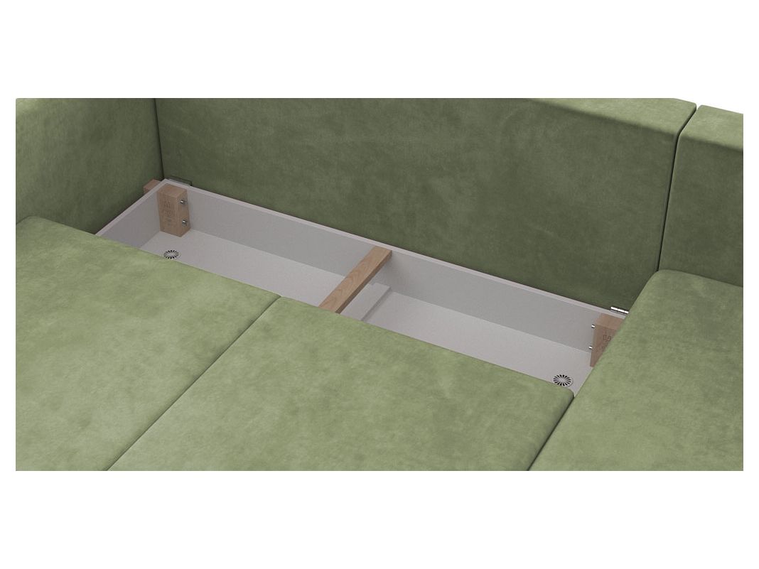 Угловой диван Бьерг цвет зеленый,оливковый (фото 324640)